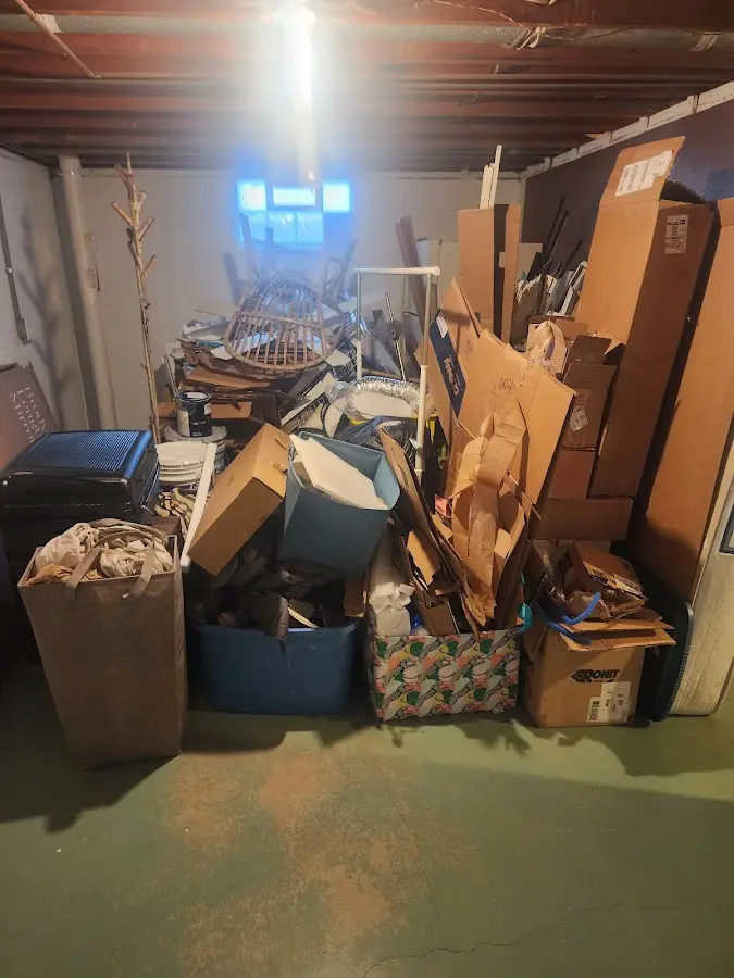 Roll-off dumpster container at job site for Yard Waste Dumpster Rental in Butte